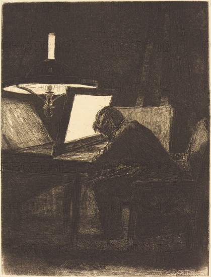 Printmaker (Le Graveur), 1861.