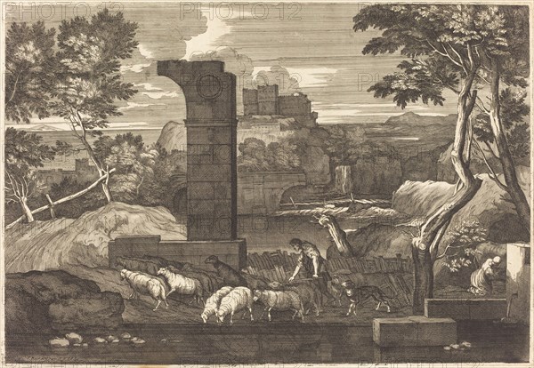 Landscape with Peasant and his Herd.