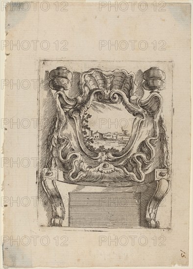 Architectural Motif with a Landscape, c. 1690.