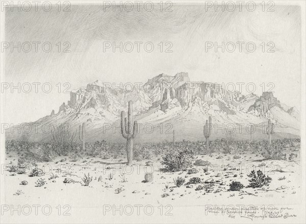 Superstition Mountain, Apache Trail, Arizona (no.1), 1929.