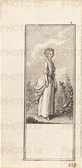 Girl with a Crown of Flowers, 1784.