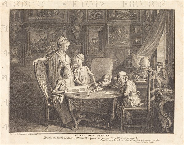 Cabinet d'un Peintre, 1771.