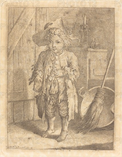 Poor Boy Showing His Navel, 1758.