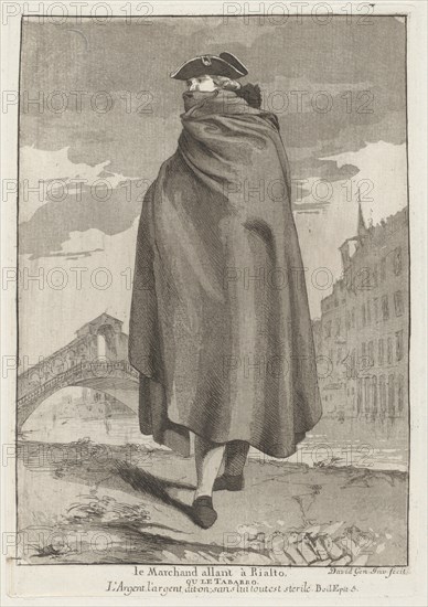 Le Marchand allant à Rialto (The Merchant at the Rialto), 1775.