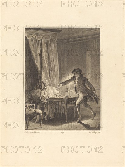 Ah! Jeune homme à ton bienfaiteur, 1774.