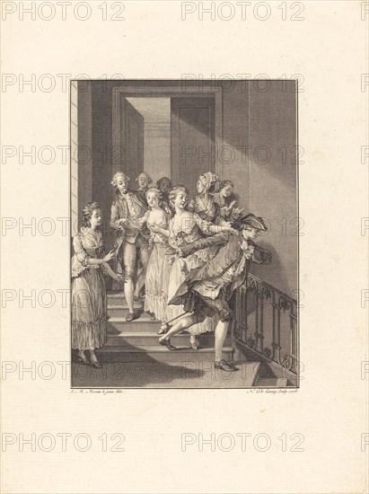 Saint-Preux sort de chez des femmes du monde, 1776.