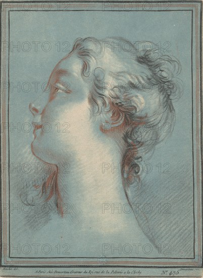 Head of a Young Woman Facing Left, c. 1774.