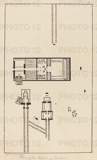 Plan of the Palace of Carnac, published 1829.