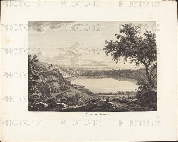 Lago di Nemi, 1792.
