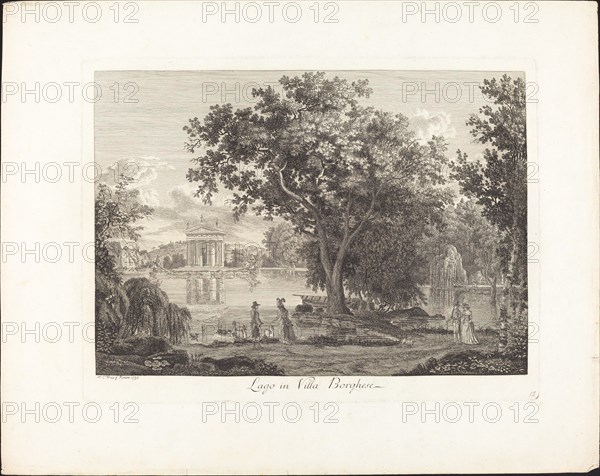 Lago in villa Borghese, 1792.