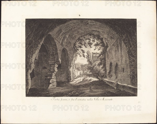 Porta scura o sia entrata nella villa Mecenate, 1794.