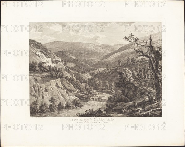 Al pié del monte Catillo, detto monte della Croce a Tivoli, 1793.