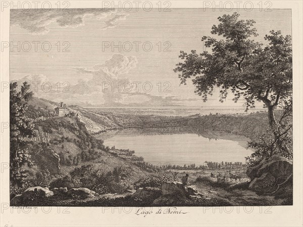 Lago di Nemi (Lake Nemi), 1792.