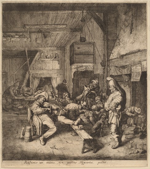 Violin Player Seated in a Tavern, 1685.