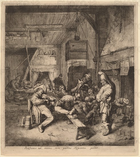 Violin Player Seated in a Tavern, 1685.