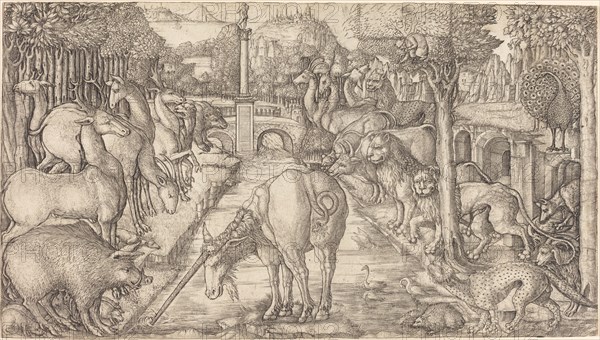 The Unicorn Purifies the Water with Its Horn, probably c. 1555/1561.