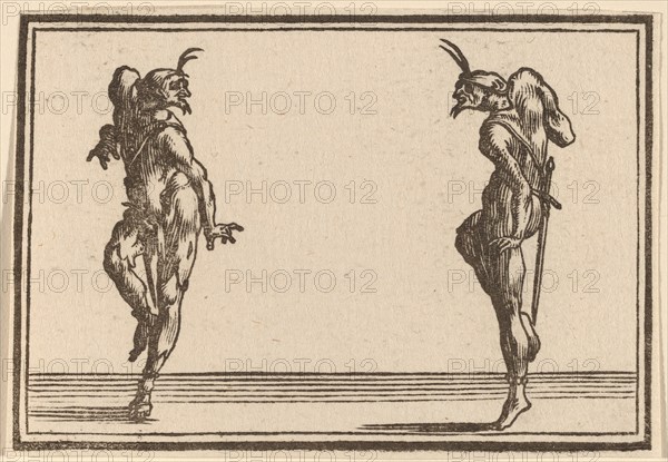 Two Pantaloons Dancing, 1621.