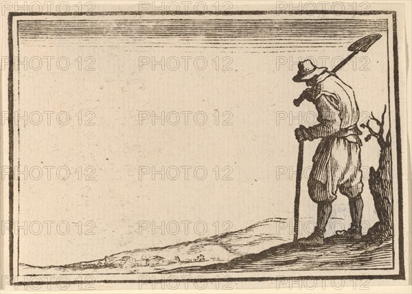Peasant with Shovel on His Shoulder, 1621.