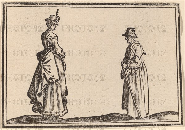 Two Women in Profile, 1621.