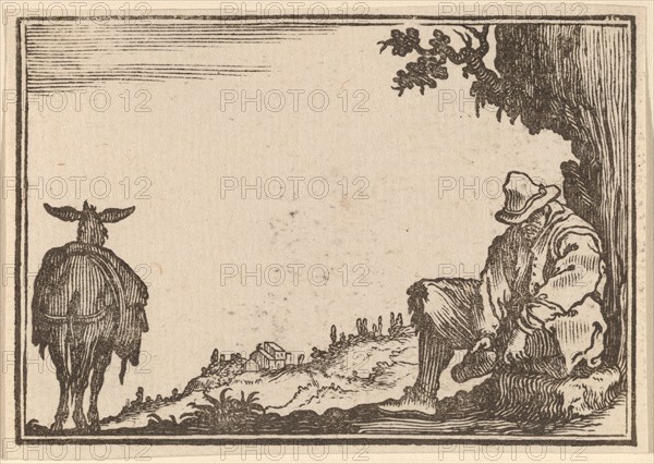 Peasant Removing His Shoe, 1621.
