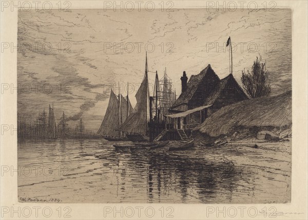 New York Harbor, 1884.