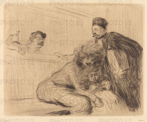 The Lawyer Talking to the Prisoner (first plate), 1909.