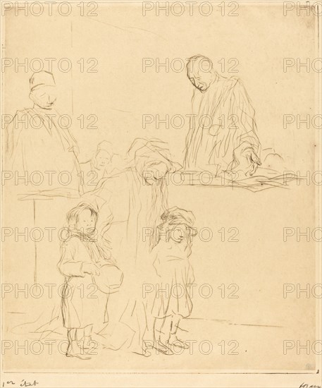 Coming Out of the Hearing (first plate), 1909.