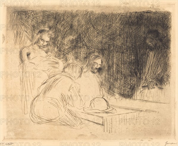 The Supper at Emmaus (third plate), 1910.