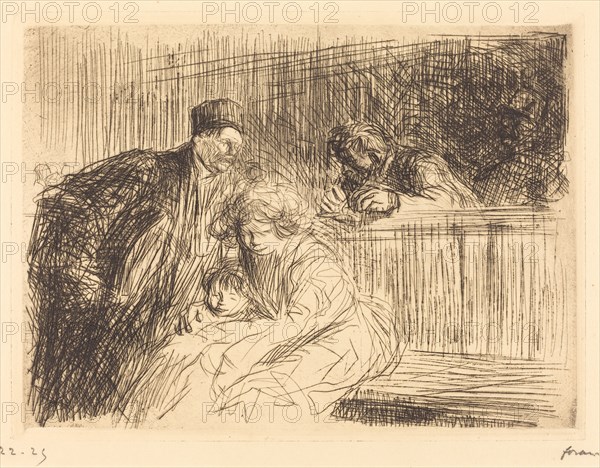 The Lawyer Talking to the Prisoner (second plate), 1909.