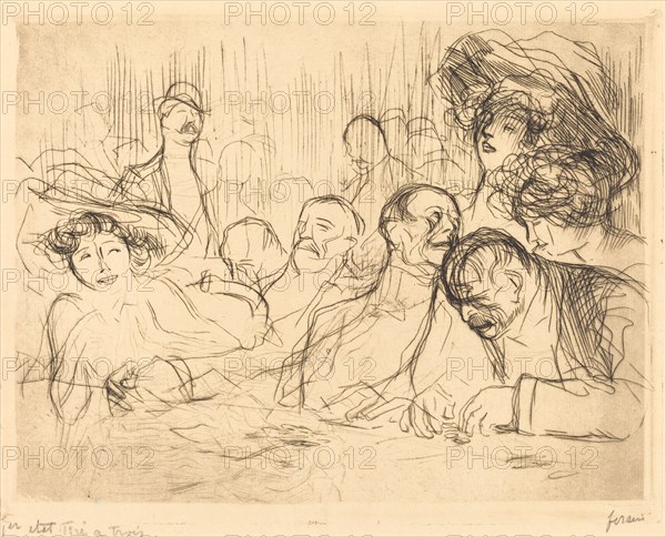 At the Gambling Table (first plate), 1909.