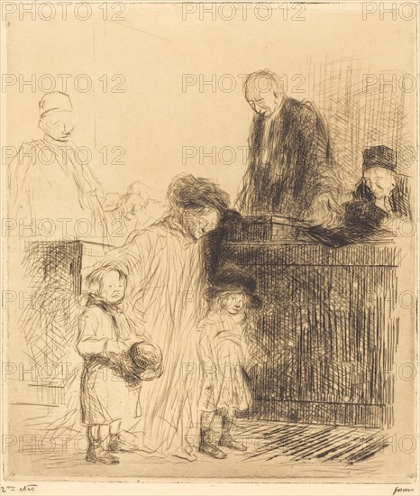 Coming Out of the Hearing (first plate), 1909.