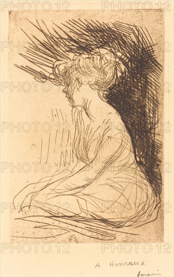 Woman Seated in Profile, 1909.