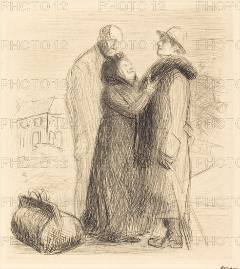 The Departure of the Prodigal Son (first plate, vertical), probably 1912/1913.