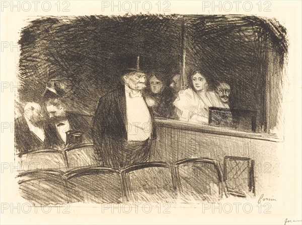 At the Theatre, c. 1892.