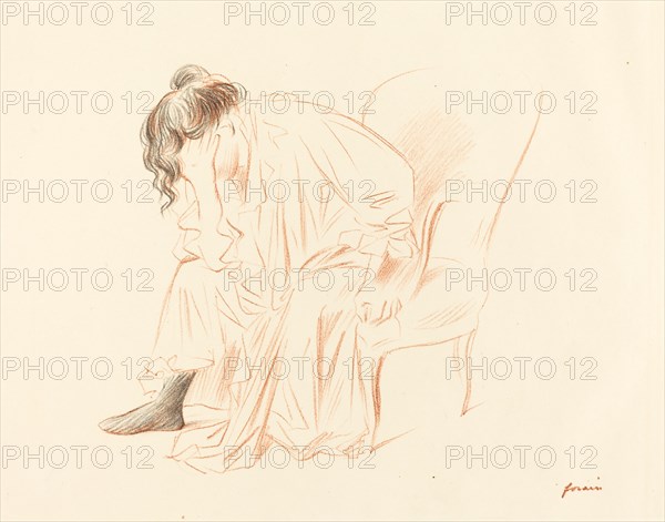 Seated Woman with Her Head Resting on Her Right Hand, 1897.