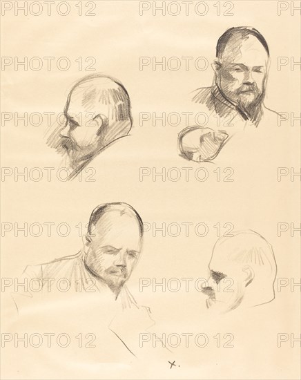 Four Sketches of Ambroise Vollard, c. 1910.