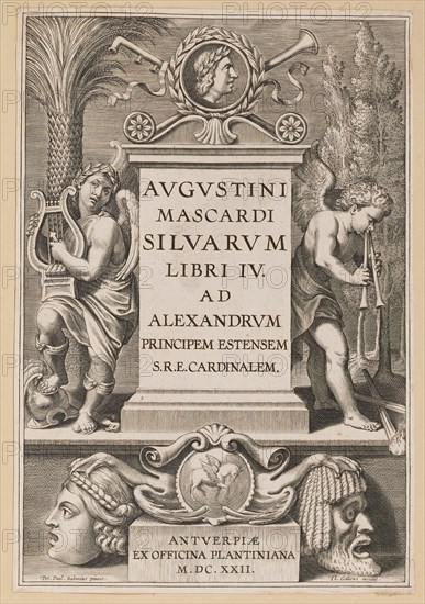 Title Page for Agostino Mascardi, Silvarium Libri IV, 1622.