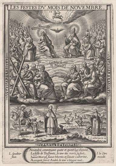Les Festes du mois de November (November: All Saints), 1603.