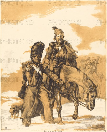 Retreat from Russia (Retour de Russie), 1818.