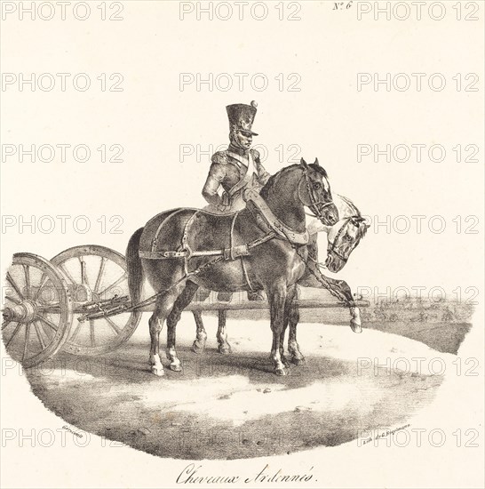 Cheveaux des Ardennes, 1822.