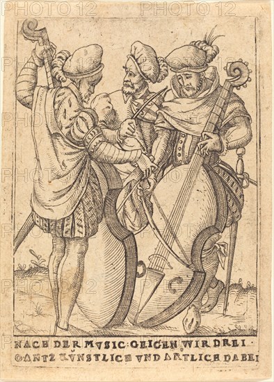 Nach der Mvsic: Geigen wir drei gantz Kvnstlice vnd artliche dabei, c. 1580.