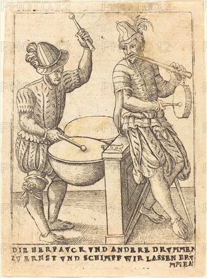 Die Herpavck vnd andere Drvmmen zvernst vnd Schimpf wir lassen ervmmen, c. 1580.