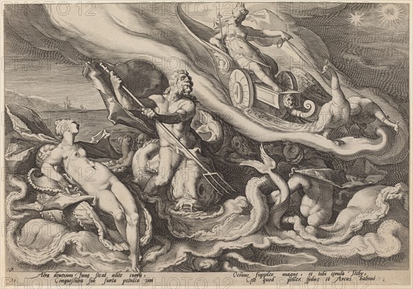 Juno Complaining to Oceanus and Tethys about Callisto, c. 1589.