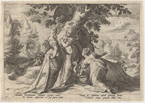 The Daughters of Cecrops Open the Casket Entrusted to Them by Minerva, 1589.