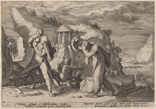 Deucalion and Pyrra Repeopling the Earth, 1589.