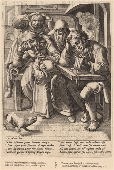 When Your Purse Is Empty, You Eat Bones Not Bacon, c. 1592.