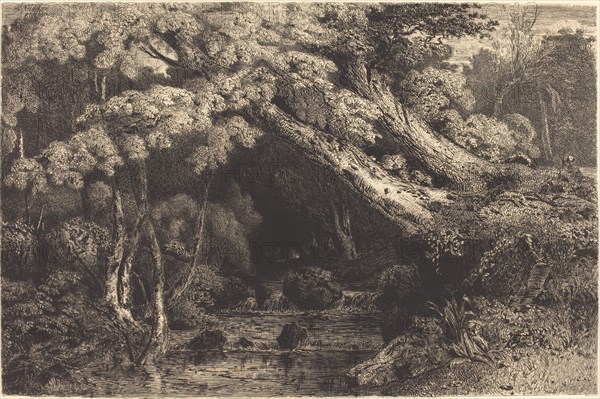Saint-Pierre Stream near Pierrefond (Ruisseaude Saint-Pierre, pres Pierrefond), 1842.