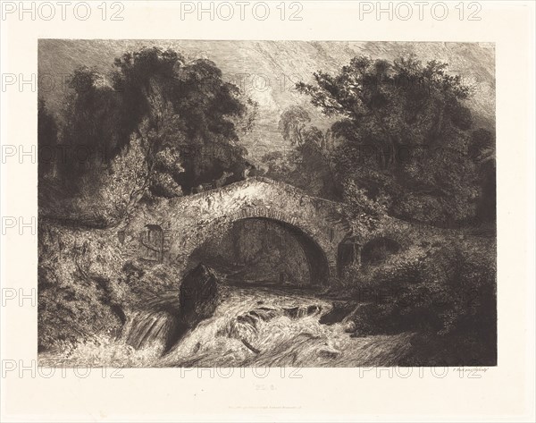 A Bridge in Auvergne (Un pont en Auvergne), 1834.