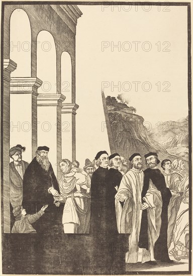 Presentation of the Virgin in the Temple [left plate], 1742.