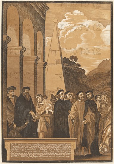 Presentation of the Virgin in the Temple (Left Panel), 1742.